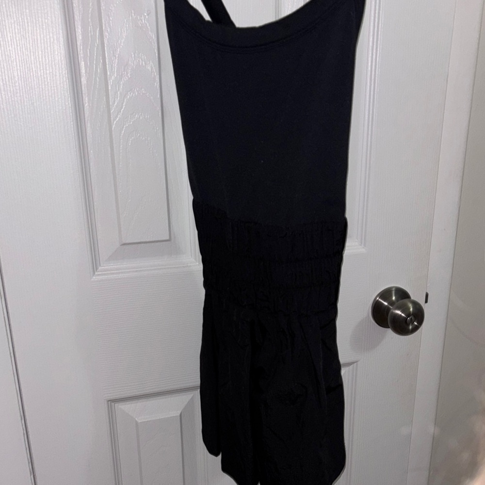 Free People Black Athletic romper